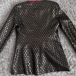 Golden Fish Scales Blazer